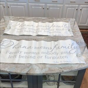 Wall quotes “Ohana means family” - 2 available